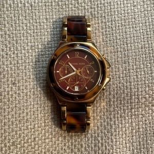 Michael Kors chronographic tortoise acrylic MK5448